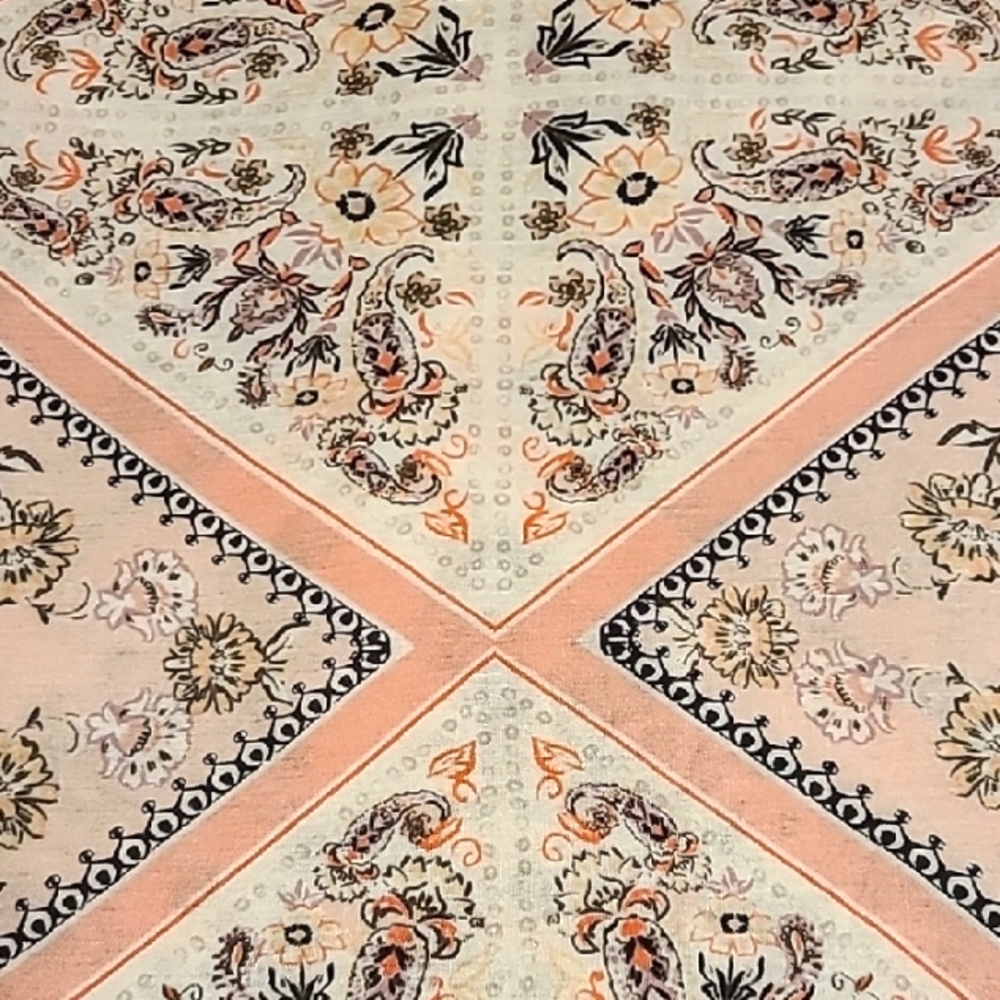 Floral Patterned Scarf Fabric